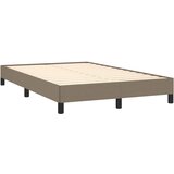  s oprugama i madracem smeđesivi 120 x 190 cm od tkanine | shoptok.hr