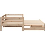  Dnevni krevet na razvlačenje s ladicama bez madraca 90 x 190 cm | shoptok.hr