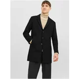 Jack & Jones Black men's coat with wool Morrison - Men