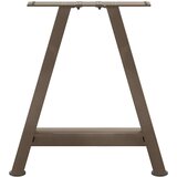  Noge za klubsko mizico v obliki črke A, 2 kosa, 50 x (42-43) cm, jeklo, (5000044577) | Shoptok.si