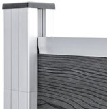  Vrtna ograda od WPC-a 699 x 106 cm siva | shoptok.hr