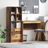 vidaXL Miza s shrambo Stari les Inženirski les | Shoptok.si