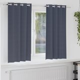  Zavjese za blackout s prstenovima 2 pcs Antracit 175 x 140 cm | shoptok.hr