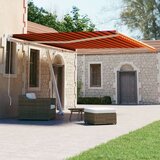  Tenda Samostojeća tenda na ručno uvlačenje 400x300cm narančasto-smeđa Cijene