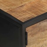 vidaXL TV omarica z izrezljanimi vrati 130x30x40 cm mangov les | Shoptok.si