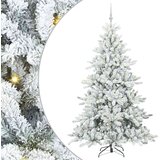  Umjetno božićno drvce s nogom Bijelo 180 cm PVC i čelik | shoptok.hr