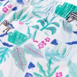  Dječje kratke hlače s vezicom prljavo bijela i tamna boja mente 140 | shoptok.hr