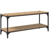 TV ormar Umjetnički hrast 100x33x41cm Obrađeno drvo i čelik | shoptok.hr