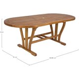 BIZZOTTO Vrtna miza iz masivne akacije 90x150 cm Noemi – | Shoptok.si