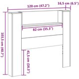  Nočna omarica z LED z LED lučmi Sonoma 120 x 16,5 x 103,5 cm, (5000142196) | Shoptok.si