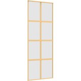 vidaXL Klizna vrata zlatna 76x205 cm matirano staklo ESG i aluminij | shoptok.hr