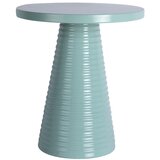 Leitmotiv Metalni okrugao pomoćni stol ø 40 cm Catania Ribbed – Cijene