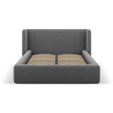 Windsor & Co Sofas Siva oblazinjena zakonska postelja s prostorom za shranjevanje z letvenim dnom 200x200 cm Jason – | Shoptok.si