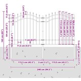  Vrtna Ograda Woerden Bijelo 240 x 165 cm | shoptok.hr