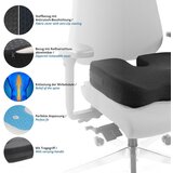 MID.YOU Sedežna Blazina Medisit Ii, Črna | Shoptok.si