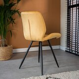 MID.YOU SET STOLOV, kovina, tekstil rumena | Shoptok.si