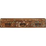 vidaXL Stenska TV omarica 100x30x19 cm trden predelan les | Shoptok.si