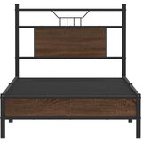 vidaXL Okvir kreveta bez madraca smeđa boja hrasta 90x190 cm drveni | shoptok.hr