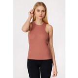 Pieces Top 'Alma' rjasto rjava | Shoptok.si