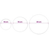  Četkana lopta 3 kom. Ø 20 cm Srebrna Nehrđajući čelik 201 | shoptok.hr