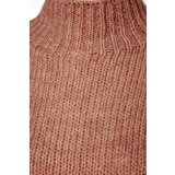 Trendyol Dusty Rose Soft Texture Thick Crew Neck Knitwear Sweater | shoptok.hr