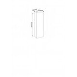 Inter Ceramic ormarić kupaonski 2519-80 smeđi | shoptok.hr