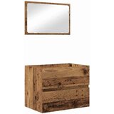 vidaXL Set namještaja za kupaonicu 3 pcs Staro drvo 60 x 38.5 x 45 cm | shoptok.hr