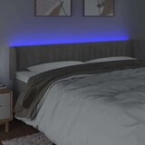 Posteljno vzglavje svetlo sivo 183x16x78/88 cm žamet, (20793513) | Shoptok.si