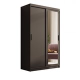 ADRK Klizni ormar s ogledalom Hailey 120 cm - CRNA | shoptok.hr