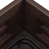  Povišena vrtna gredica PP boja kave 43 x 43 x 35 cm | Eponuda.com