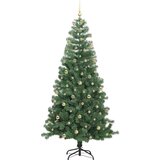 vidaXL Božićno drvce s 300 LED svjetlima s stalakom Zelena 240 cm PVC | shoptok.hr