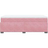 Box spring krevet s madracem ružičasti 90x200 cm baršunasti | shoptok.hr