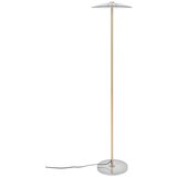 Zuiver LED zatemnitvena stoječa svetilka s steklenim senčilom v sivi in zlati barvi (višina 132 cm) Float – Cene