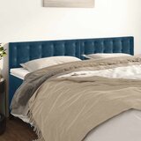  Uzglavlja tamnoplava 160x5x78/88 cm baršunasta | shoptok.hr