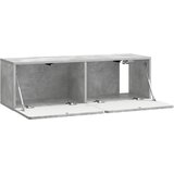 TV ormar za zid 98 x 31 x 30 cm Betonska siva Konstruirano drvo | Eponuda.com