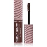 Revolution Wrap Brow Tubing Brow Gel gel za učvršćivanje za obrve nijansa Dark Brown 2.3 ml Cijene