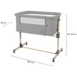 Kikka Boo kolevka za bebe Amaris Wood, Light Grey | ePonuda.com