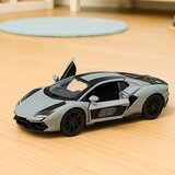 SPORTS Car Metal Race Drive Opening Doors Gray 1:32 | Shoptok.si