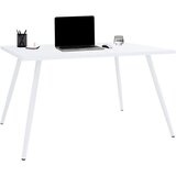 MID.YOU PISALNA MIZA kovina, leseni material bela | Shoptok.si