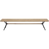 Linea Natura klop, les, kovina črna, barve hrasta | Shoptok.si