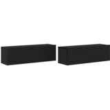 TV ormar 2 pcs Crna 100 x 30 x 30 cm Konstruirano drvo | shoptok.hr
