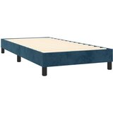  box spring s madracem LED tamnoplavi 90x190 cm baršun | shoptok.hr