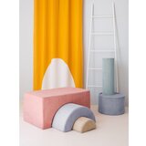 Wigiwama Rožnat otroški tabure iz rebrastega žameta Rainbow – | Shoptok.si