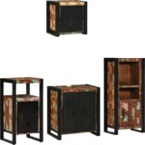 vidaXL Komplet pohištva za kopalnico 4 pcs Trden recikliran les | Shoptok.si