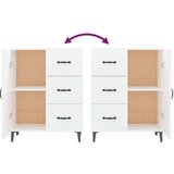  Komoda bela 69,5x34x90 cm inženirski les, (20654489) | Shoptok.si