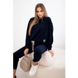 Kesi Włoski Buttery fabric set sweatshirt + pants navy | shoptok.hr