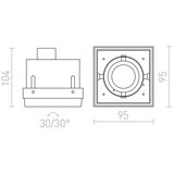 Red Design Rendl - R12052 - Svetilo za spušteni plafon ELECTRA 1xGU10/50W/230V | Eponuda.com