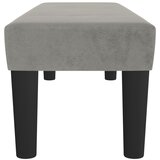  Klupa svjetlosivi 100x30x30 cm baršunasti | shoptok.hr
