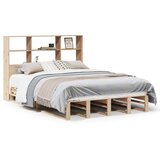  Krevet s regalom za knjige bez madraca 140x200 cm masivno drvo | shoptok.hr
