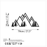 Wallity Zidna dekoracija Planina-v1, 70x35cm, Crna | Eponuda.ba